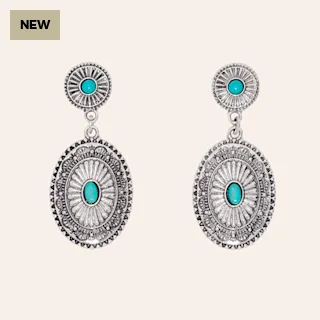 Tranquil Turquoise Concho Drops