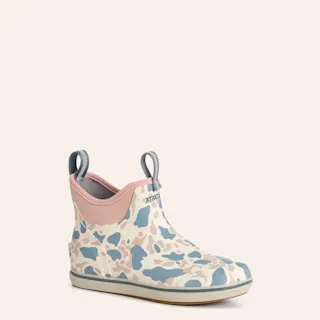 Coastal Camo Ankle Deck Boot